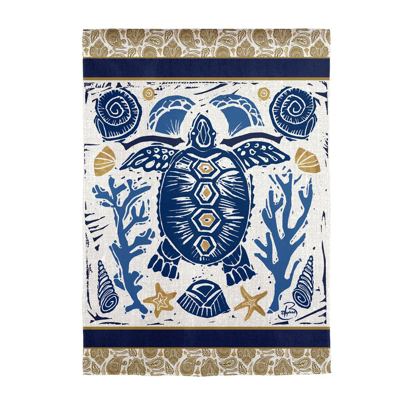 Primitive Sea Garden Suede Flag,14s10857