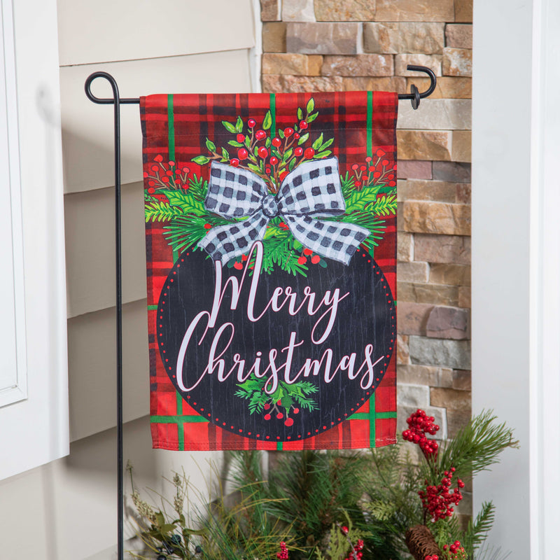 Farmhouse Ornament Suede Garden Flag,14s11079