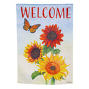 Sunflower Trio Suede Garden Flag,14s11258