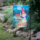 Gnome Happy Camper Suede Garden Flag,14s11572