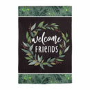Welcome Friends Suede Garden Flag,14s12060