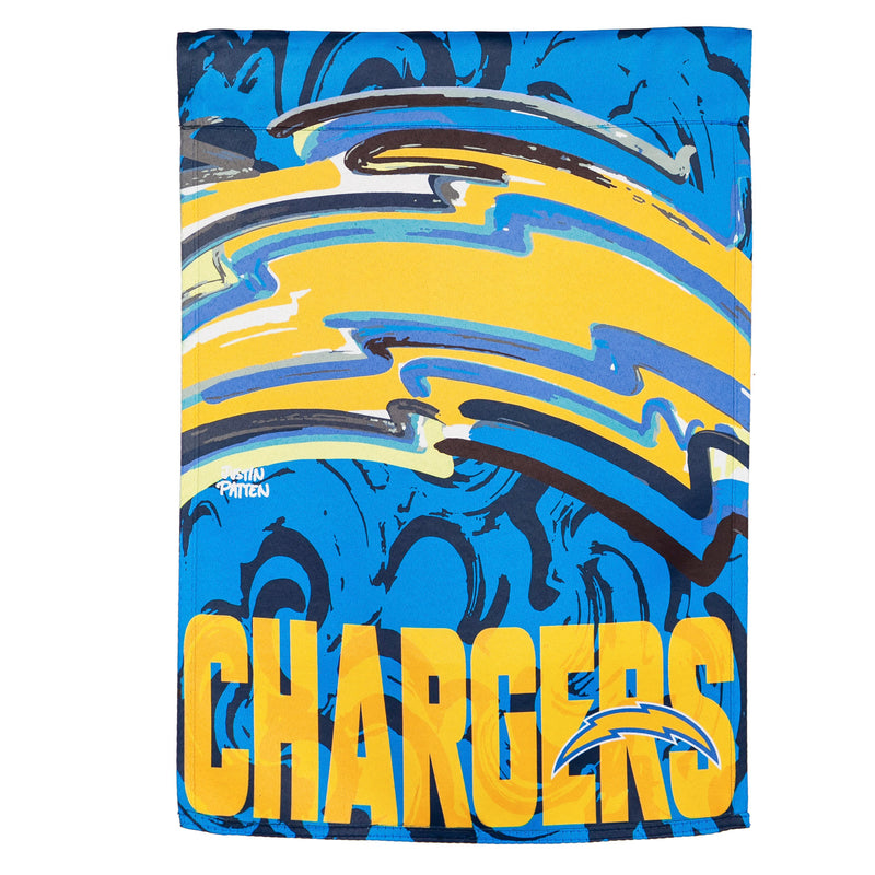 Los Angeles Chargers, Suede GDN, Justin Patten Logo,14s3825jpal