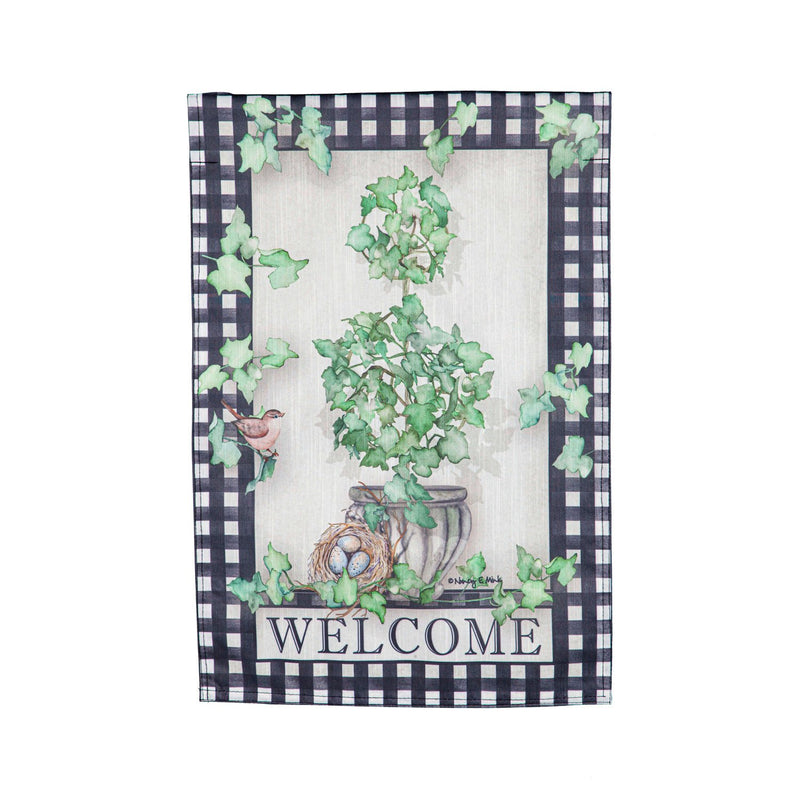 Potting Shed Topiary Garden Strie Flag,14t10161