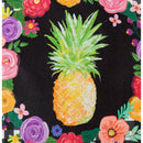 Pineapple Plaid Floral Garden Burlap Flag,14b9713