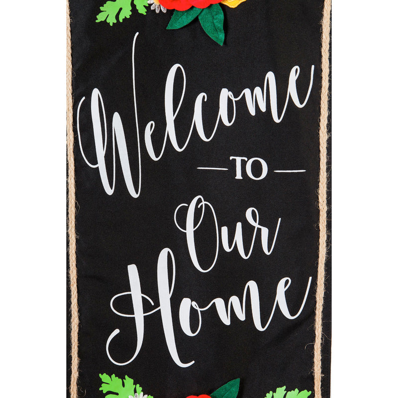 Welcome to Our Home Everlasting Impressions Textile Decor,14l9089xl
