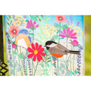 Wild Flowers Welcome Garden Linen Flag,14l9609