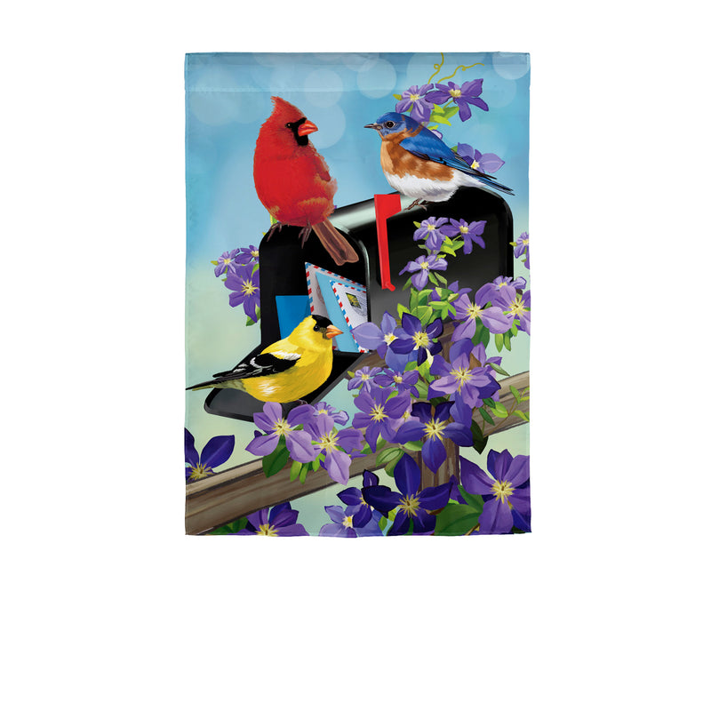 Mailbox Friends Garden Linen Flag,14l9701