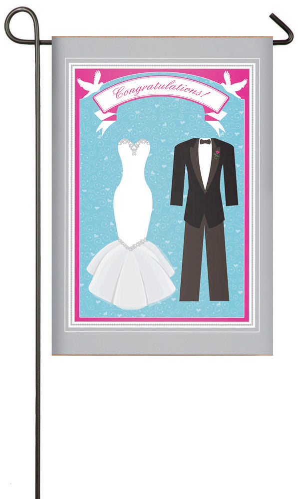 Wedding Garden Suede Flag,14s2537gc