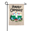 Happy Campers Travel Trailer Garden Suede Flag,14s8648