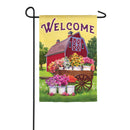 Flower Farm Spring Welcome Garden Suede Flag,14s9061