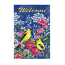 Watercolor Wildflowers Garden Suede Flag,14s9691