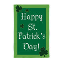 Happy St. Patrick's Day Applique House Flag,15090an
