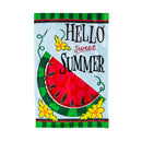 Hello Sweet Summer Applique House Flag,159802