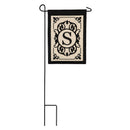 Cambridge Monogram Garden Applique Flag, Letter S,169004s