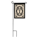 Cambridge Monogram Garden Applique Flag, Letter T,169004t