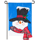 Baby It's Cold Outside Snowman Garden Applique Flag,169069