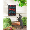 A House is Not a Home Without Paw Prints Garden Applique Flag,169108