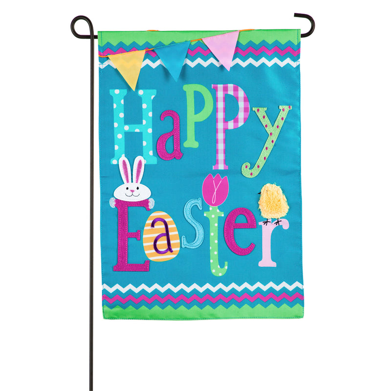 Happy Easter Garden Applique Flag,169117