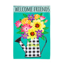 Buffalo Check Watering Can Garden Applique Flag,169251sa