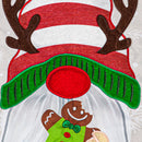 Holiday Gnome Applique Garden Flag,169580