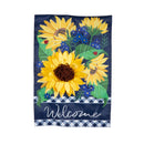 Sunflower Welcome Applique Garden Flag,169600