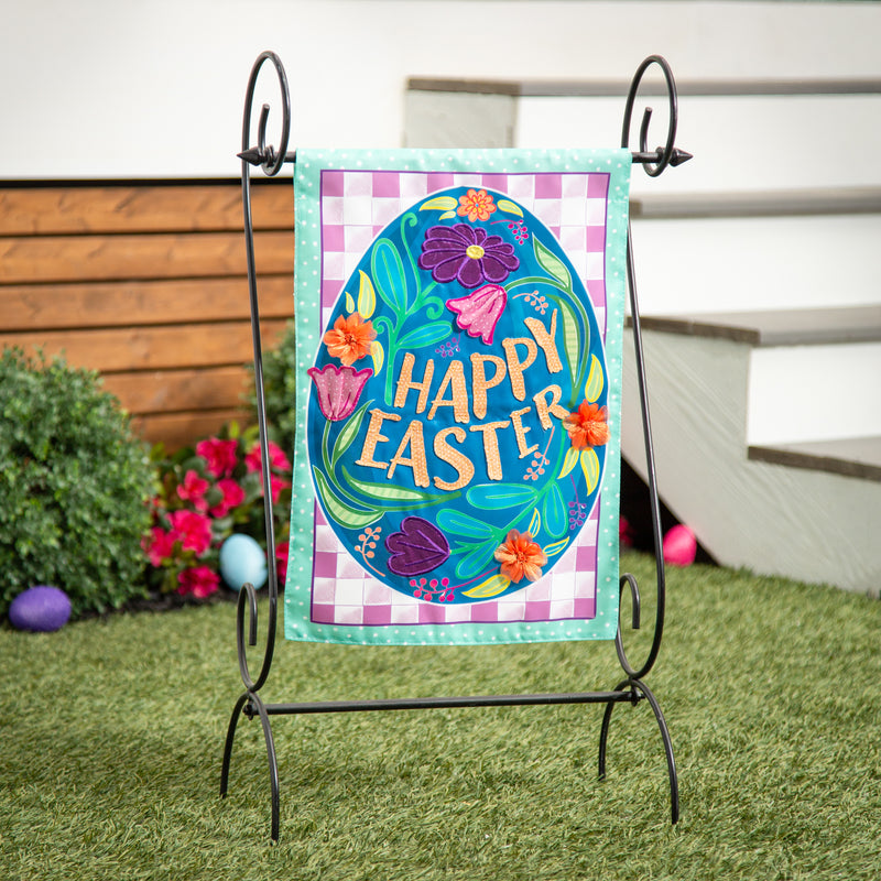 Happy Easter Egg Applique Garden Flag,169656