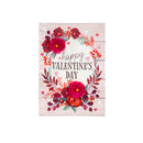 Floral Happy Valentine's Day Applique Garden Flag,169692