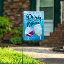 Drinks Well With Others Applique Garden Flag,169748