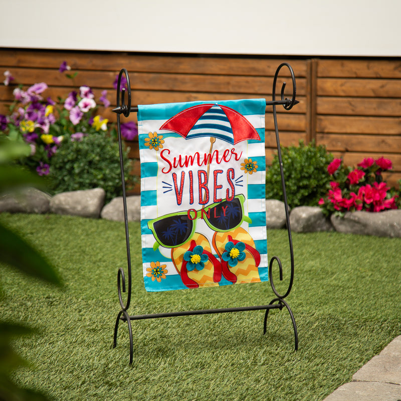 Summer Vibes Only Applique Garden Flag,169801