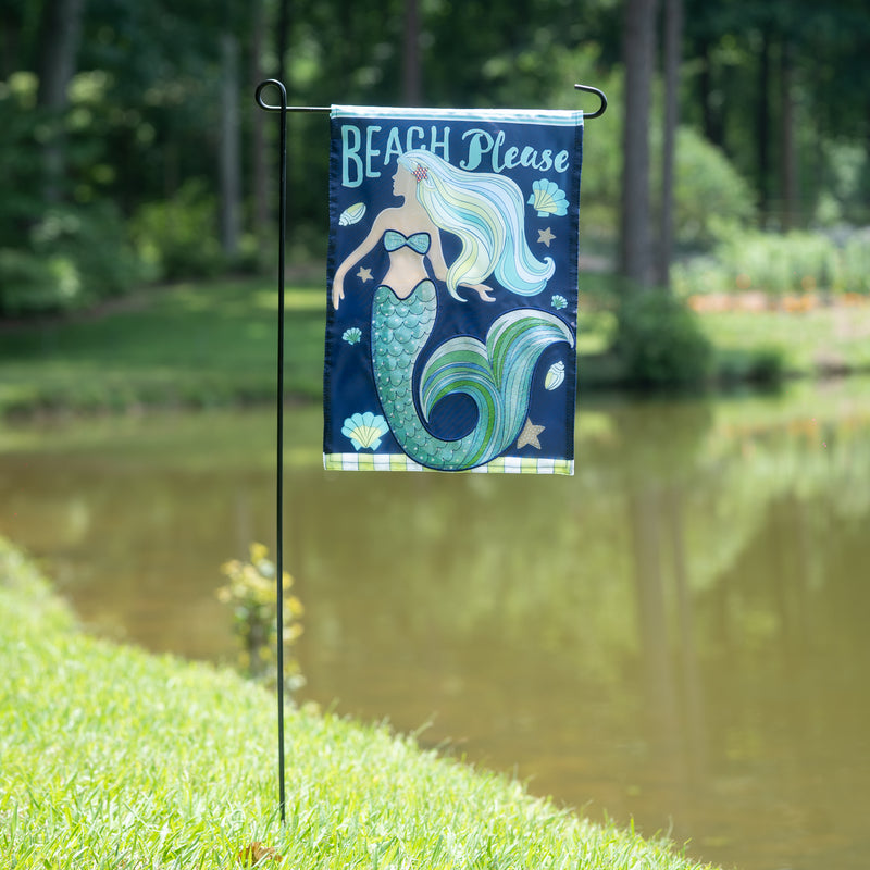 Mermaid Beach Applique Garden Flag,169807