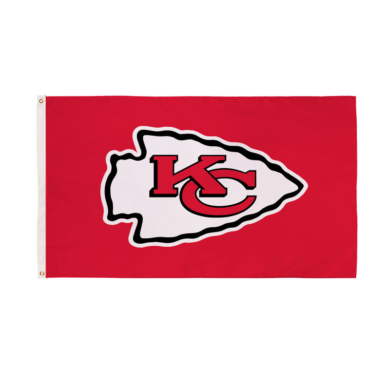 3'x5' Single Sided Flag w/ 2 Grommets, Kansas City Chiefs,173815