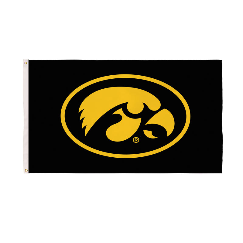 3'x5' Single Sided Flag w/ 2 Grommets, University of Iowa,17980