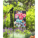 Cardinal Welcome Laser Cut Garden Flag Stand,20156