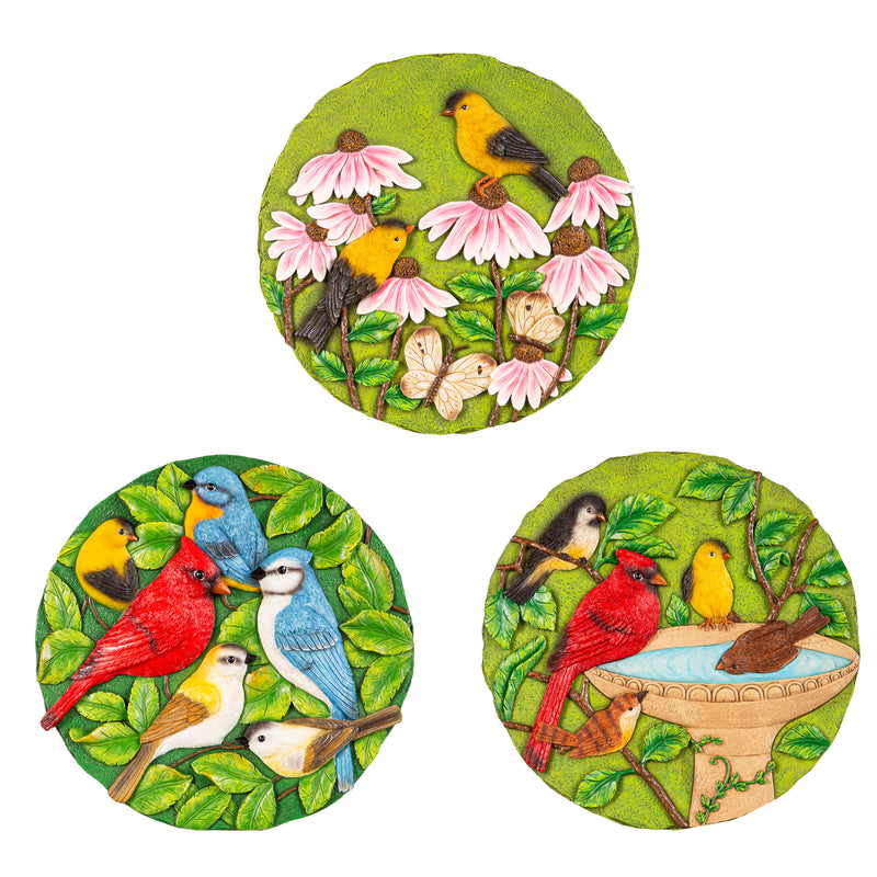 Multiple Birds Garden Stone,25925a