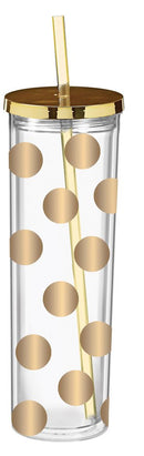 Skinny Tumbler w/ Freezable Ice Cubes, 16oz., 4 ASST,2asc200