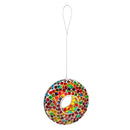 9.25"D Acrylic Circle Feeder, Rainbow Mosaic Glass,2bf7093ecm