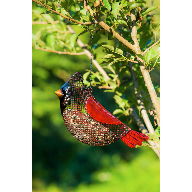 Evergreen Bird Feeder,Cardinal Seed Feeder,9.85x23.64x11.82 Inches