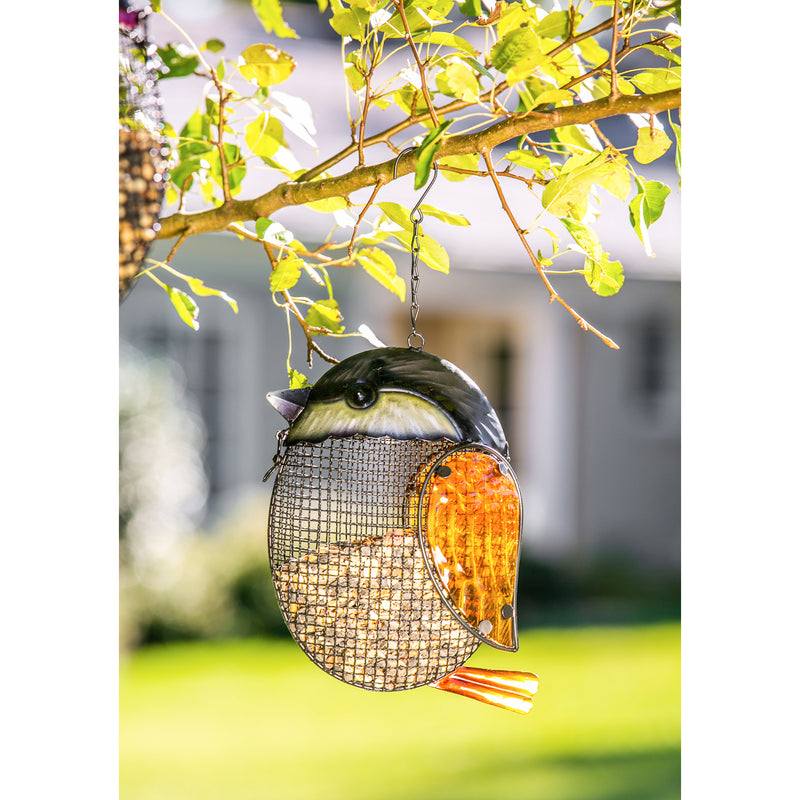 Evergreen Bird Feeder,Mesh Hanging Bird Feeder, Chickadee,8x3x16 Inches