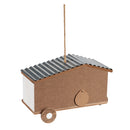 Metal and Wood Camper Style Home Bird House,2bh676