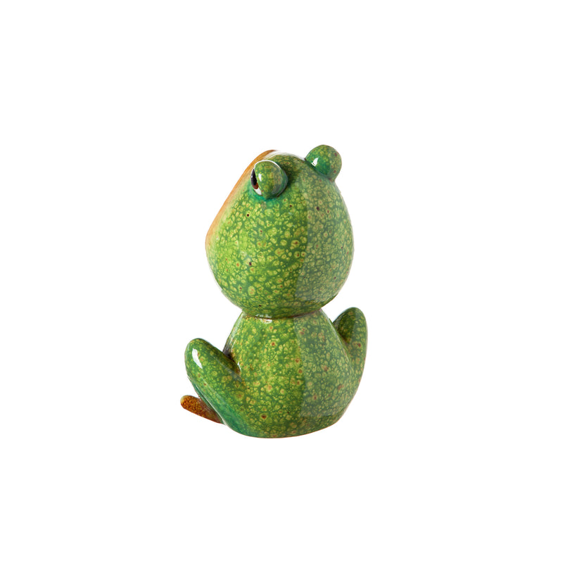 10"H Terracotta Bird Feeder, Frog,2cg455
