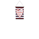 Valentine's Hearts and Stripes Door Banner Kit,2dbk1813