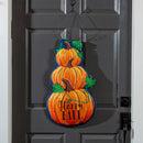 Fall Stacked Pumpkin/Winter Snowman Double Sided Estate Door Decor,2deb2568fb