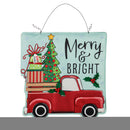 Thankful & Blessed Fall Truck/Christmas Truck Double Sided Estate Door Decor,2deb2570fb