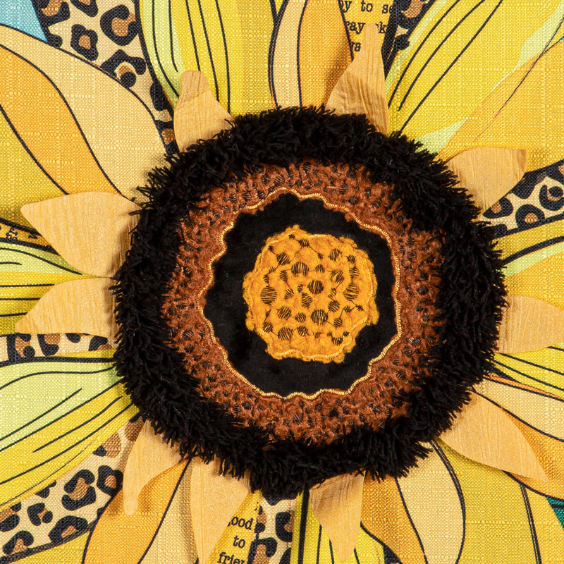 Welcome Friends Leopard Sunflower Estate Door Decor,2deb2572
