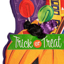 Trick or Treat Halloween Pumpkin Bucket Estate Door Decor,2deb2580
