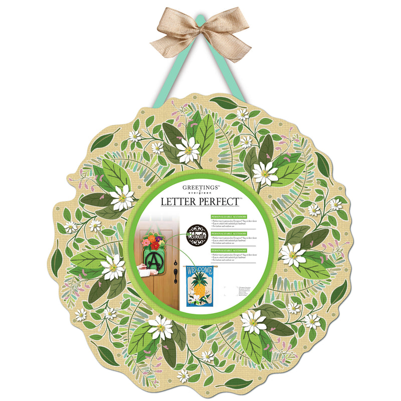 Spring Foliage Letter Perfect Door Décor,2dhb1292