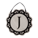 Scalloped Monogram Door Decor, Letter J,2dhb1393j