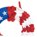 Patriotic Wreath Lit Door Decor,2dhb1394bl