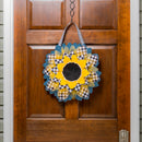 Sunflower with Checks Door Decor,2dhb2290