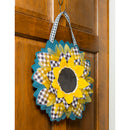 Sunflower with Checks Door Decor,2dhb2290